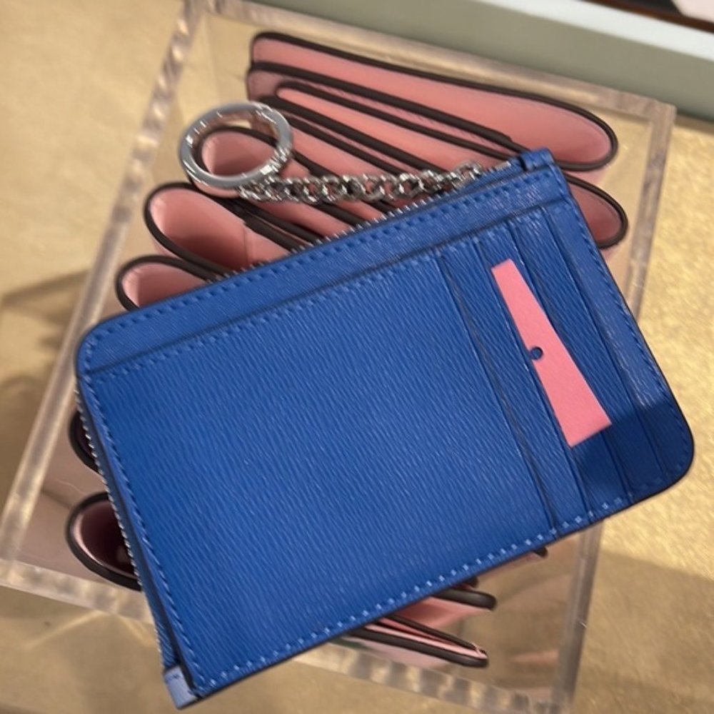 Kate Spade Arctic Friends Medium L-Zip Card Holder Multi Color - Picture 2 of 15
